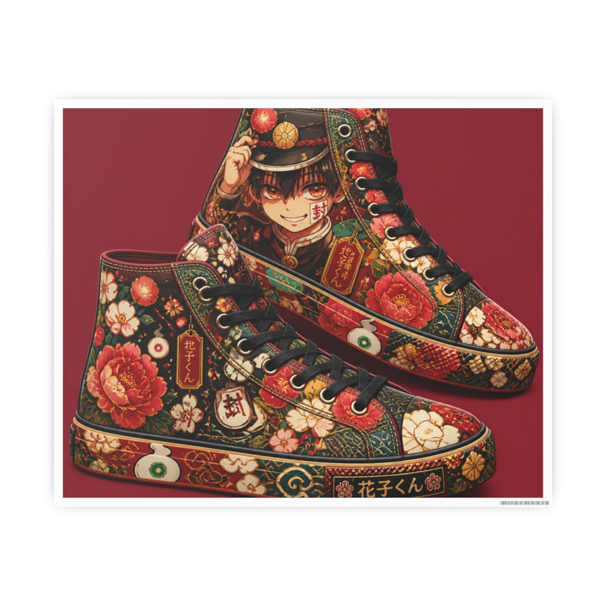 Hanako Kun Anime Canvas Fun Shoes | Toilet-Bound Hanako-kun - alternate angle 2, merchandise